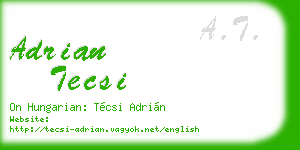 adrian tecsi business card